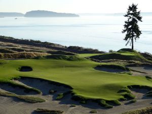 Chambers Bay 15th Green Aerial